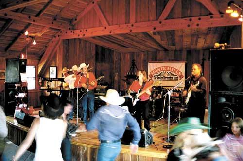 Telegram Tribune photo of Monte performing